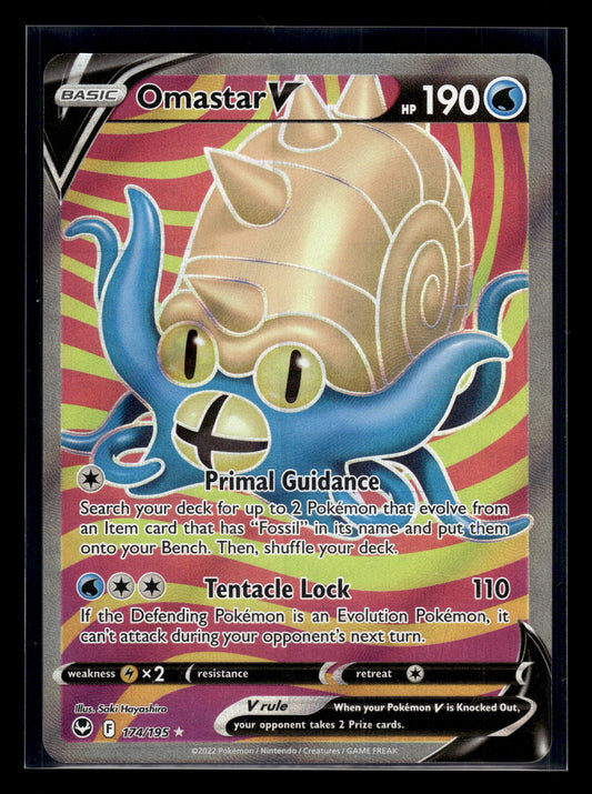 Omastar V #174/195 Silver Tempest VLP