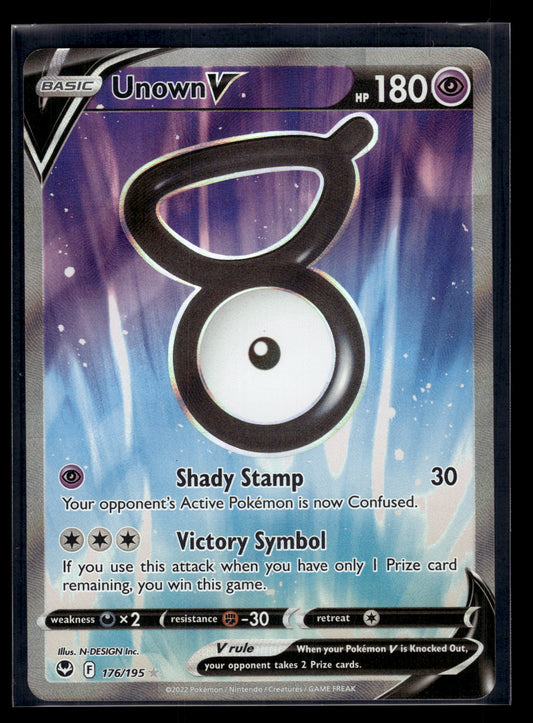 Unown V #176/195 Silver Tempest NM