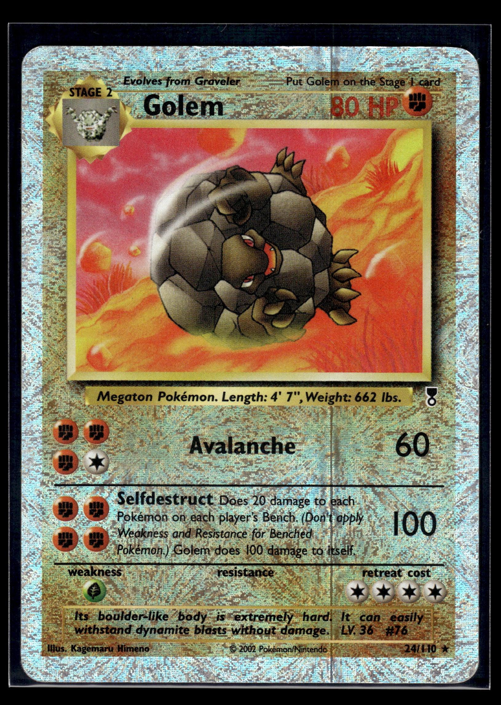 Golem #024/110 Reverse Holo Legendary Collection HP