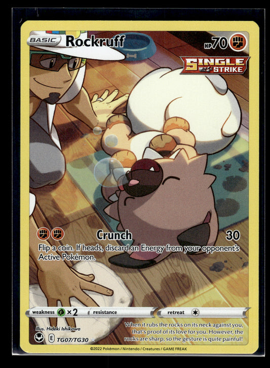 Rockruff #TG07/TG30 Silver Tempest Trainer Gallery VLP