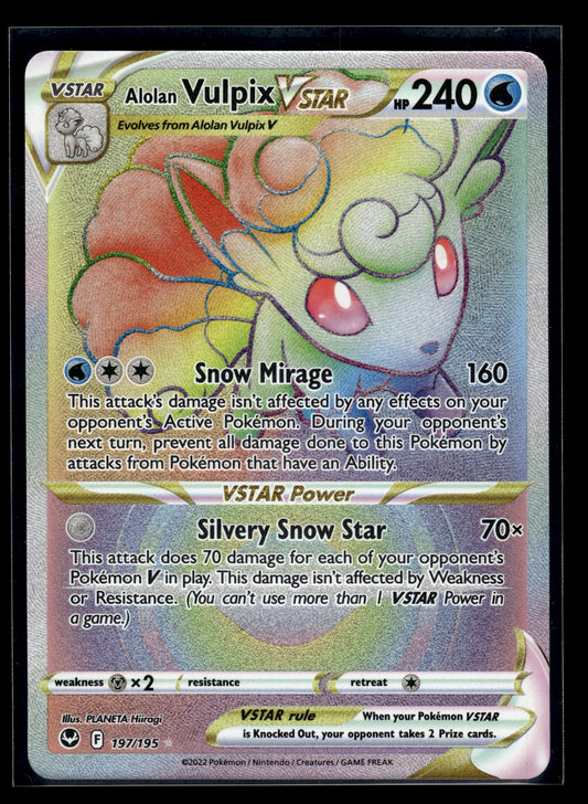 Alolan Vulpix VSTAR #197/195 Silver Tempest VLP