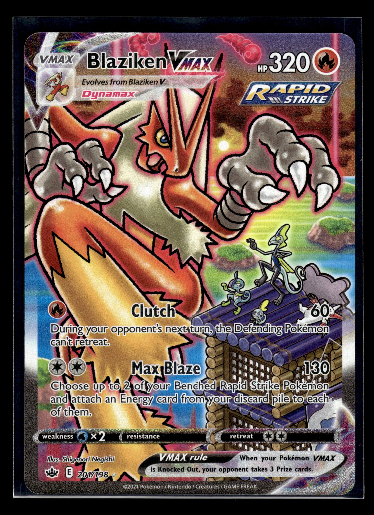 Blaziken VMAX #201/198 Chilling Reign LP