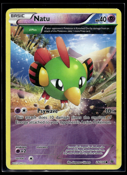 Natu #28/108 Reverse Holo XY - Roaring Skies HP