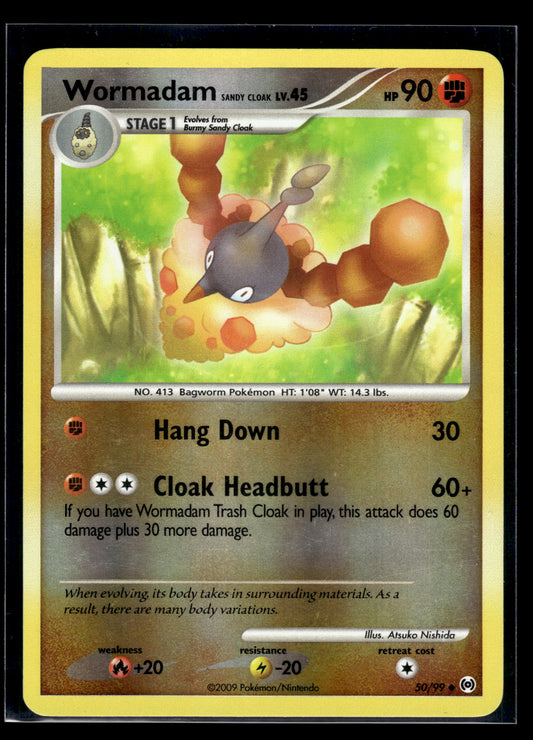 Wormadam Sandy Cloak #50/99 Reverse Holo Arceus MP