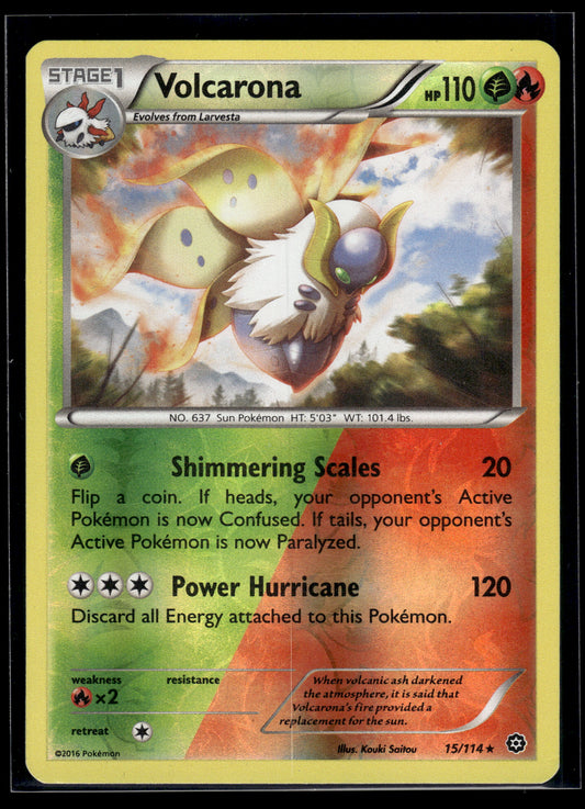 Volcarona #15/114 Reverse Holo XY - Steam Siege MP