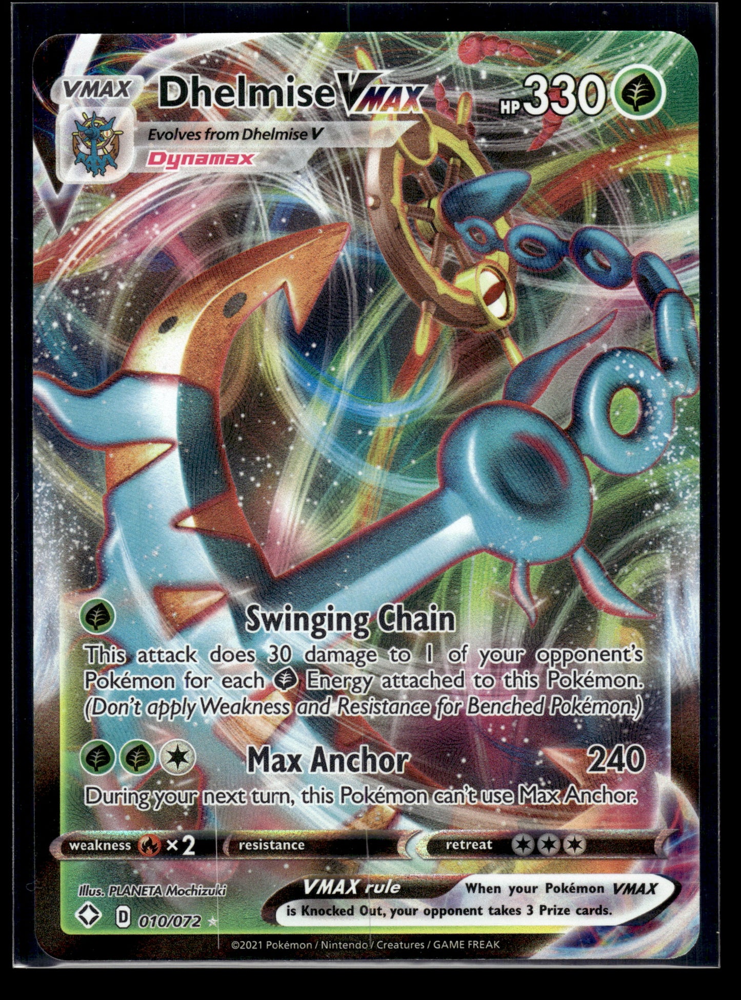 Dhelmise VMAX #010/072 Shining Fates NM