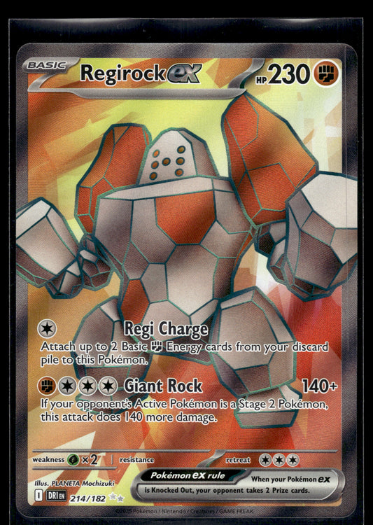 Regirock ex #214/182 Destined Rivals VLP