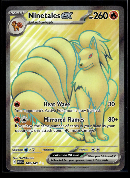Ninetales ex #186/165 Scarlet & Violet 151 VLP