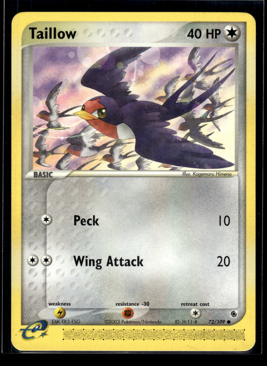 Taillow #72/109 Ruby and Sapphire LP