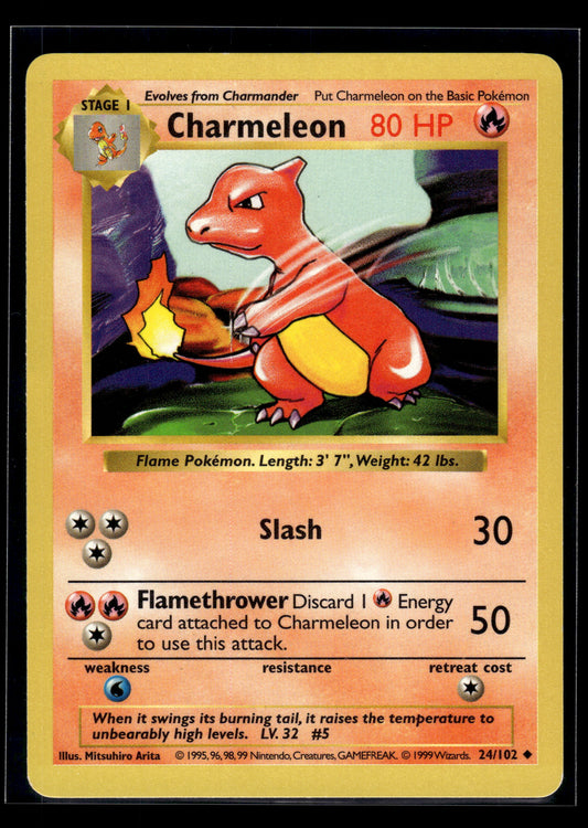 Charmeleon #024/102 Base Set (Shadowless) LP