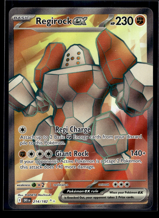 Regirock ex #214/182 Destined Rivals VLP