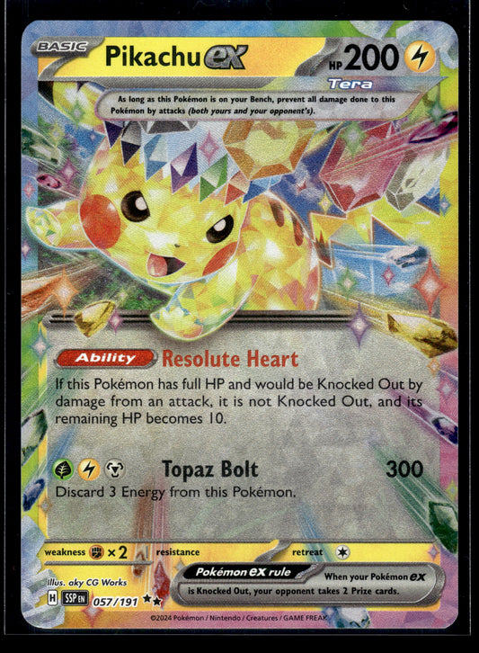 Pikachu ex #057/191 Surging Sparks VLP
