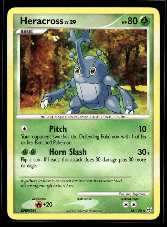 Heracross #28/130 Diamond and Pearl LP