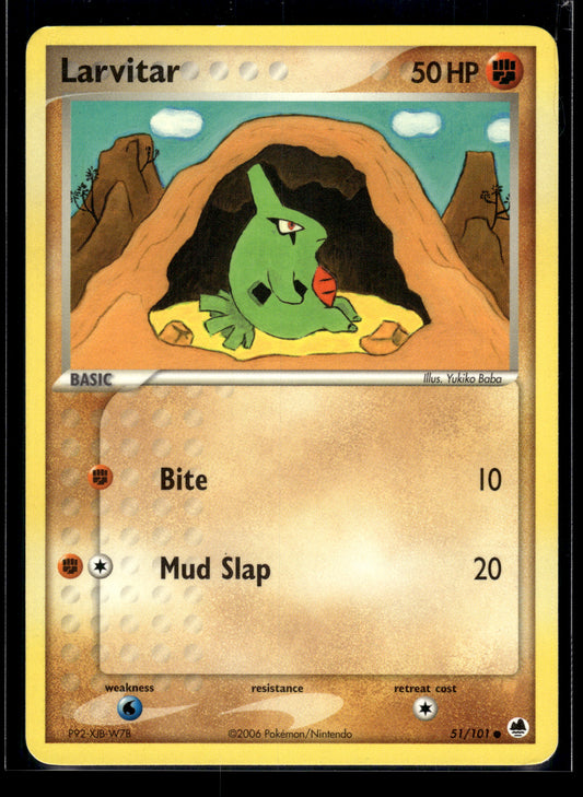 Larvitar #51/101 Dragon Frontiers LP