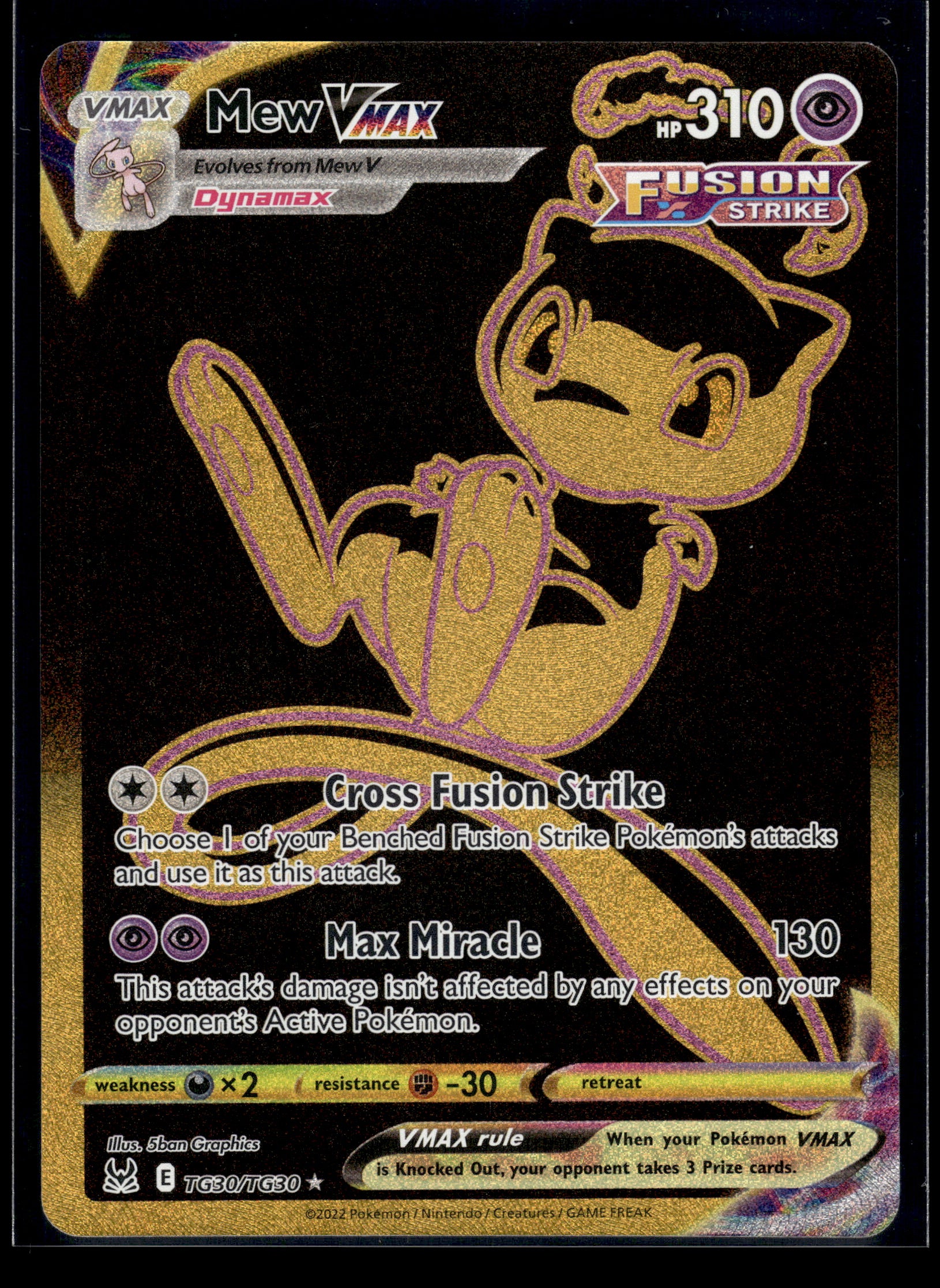 Mew VMAX #TG30/TG30 Lost Origin Trainer Gallery VLP
