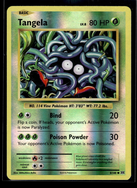Tangela #8/108 Reverse Holo Evolutions LP