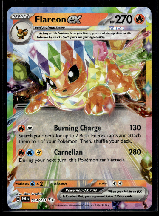 Flareon ex #014/131 Prismatic Evolutions VLP