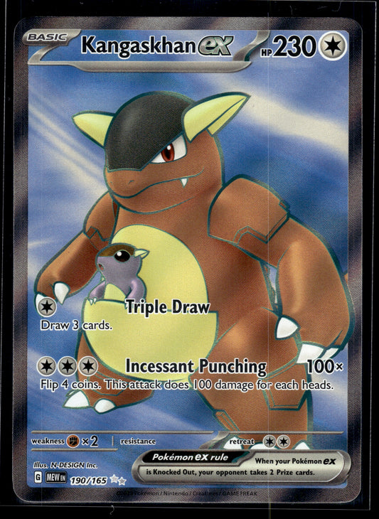 Kangaskhan ex #190/165 Scarlet & Violet 151 LP
