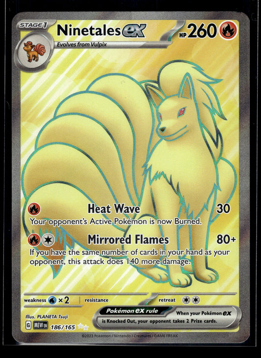 Ninetales ex #186/165 Scarlet & Violet 151 LP