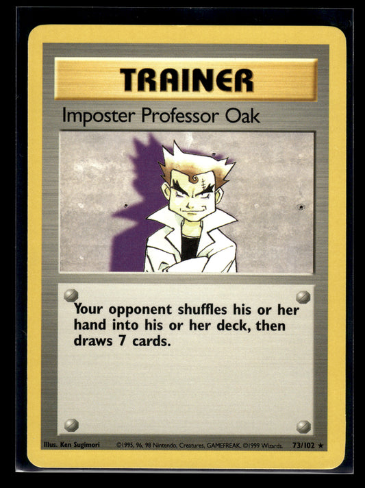 Imposter Professor Oak #073/102 Base Set LP