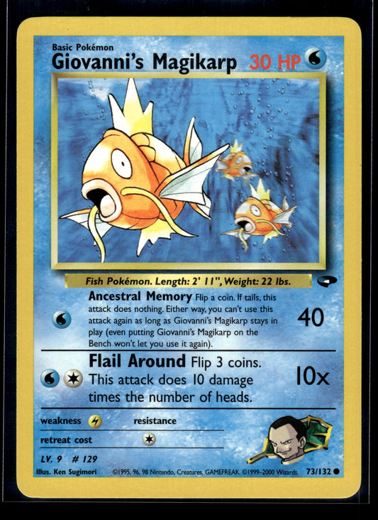 Giovanni's Magikarp #073/132 Gym Challenge LP