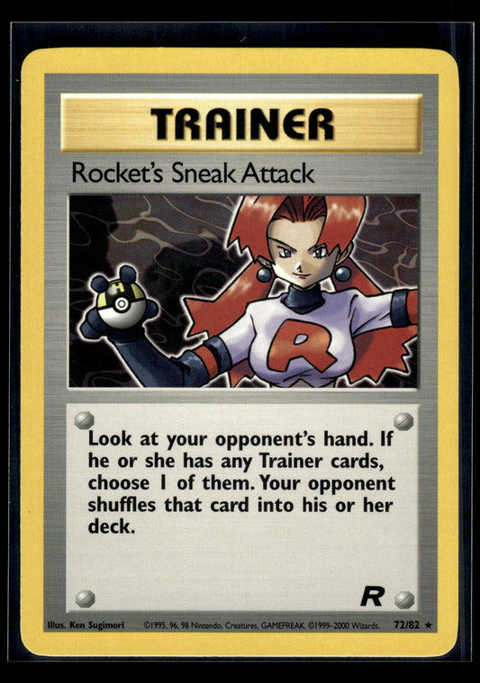 Rocket's Sneak Attack #72/82 Team Rocket LP