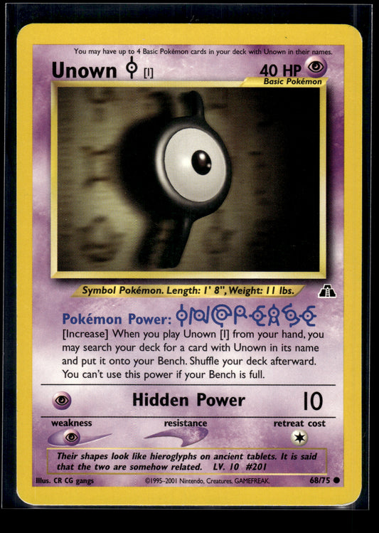Unown [I] #68/75 Neo Discovery LP