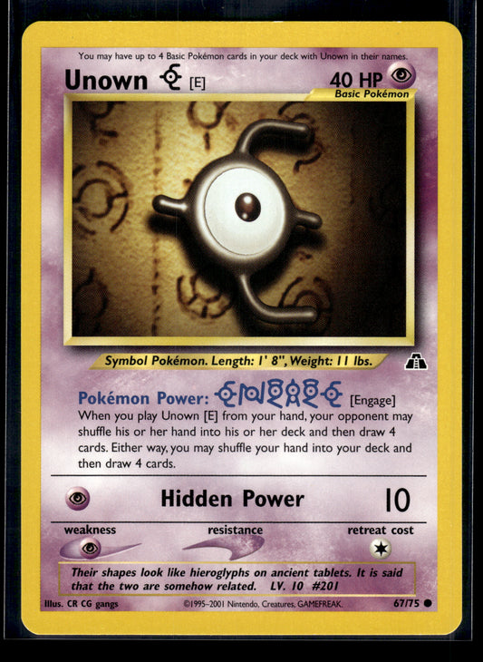Unown [E] #67/75 Neo Discovery LP