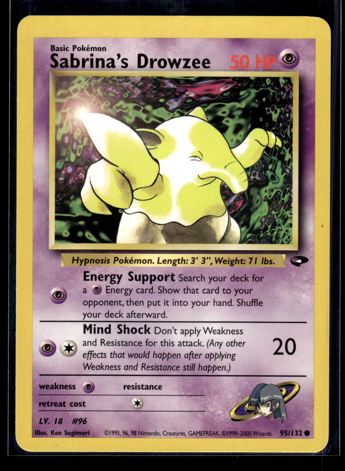 Sabrina's Drowzee #095/132 Gym Challenge LP