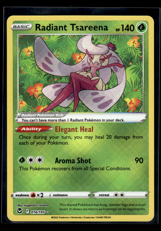 Radiant Tsareena #016/195 Silver Tempest NM