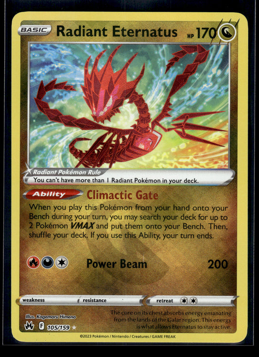 Radiant Eternatus #105/159 Crown Zenith LP