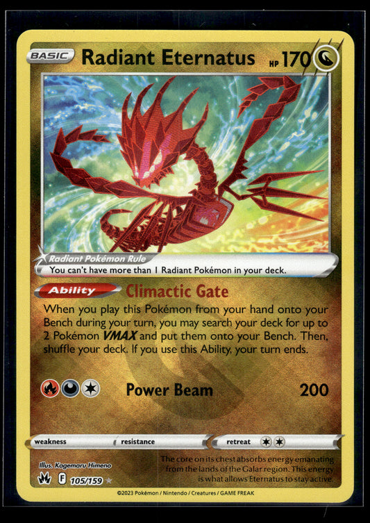 Radiant Eternatus #105/159 Crown Zenith NM