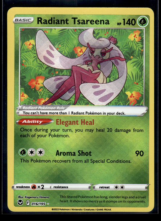 Radiant Tsareena #016/195 Silver Tempest NM