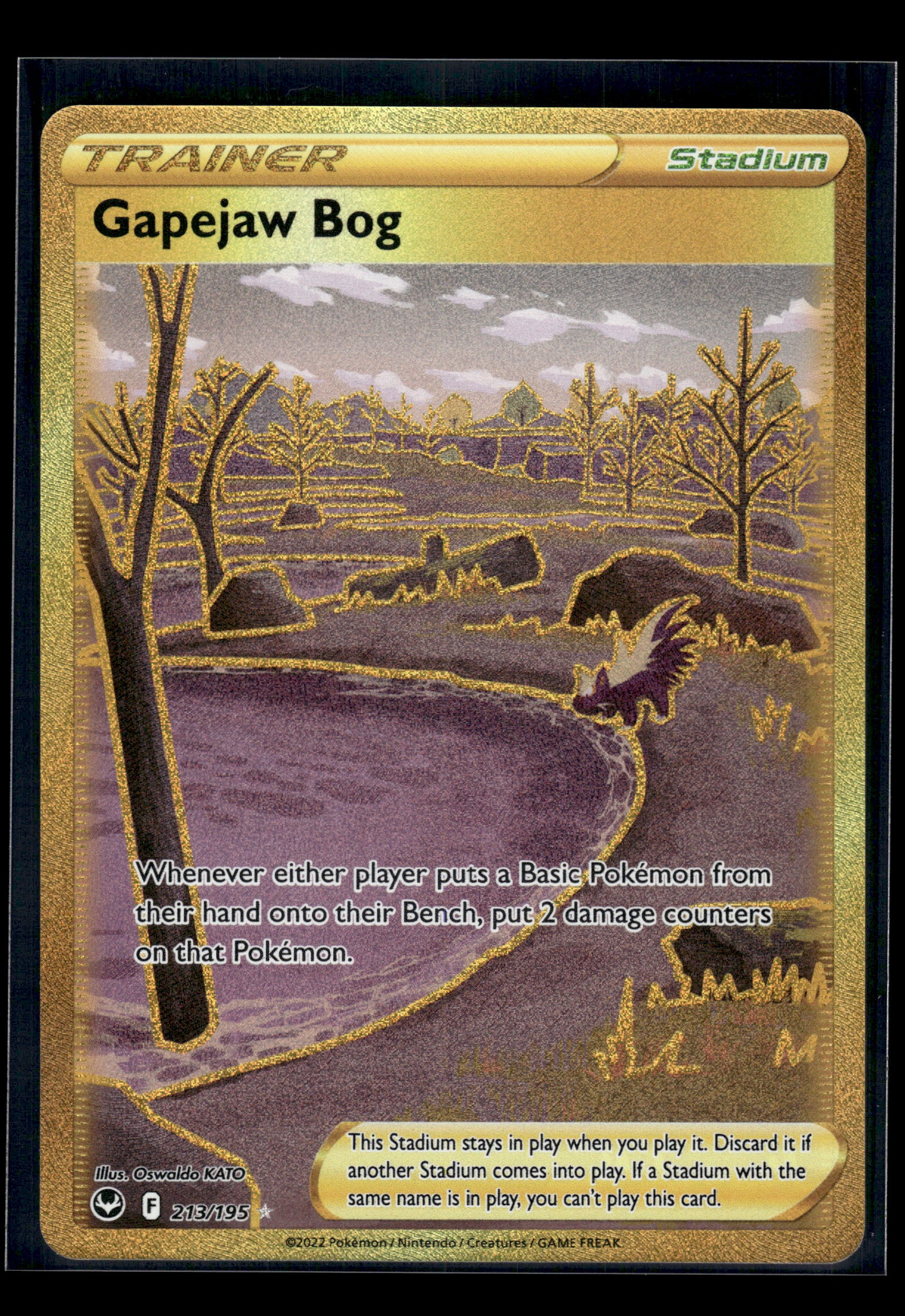 Gapejaw Bog #213/195 Silver Tempest NM