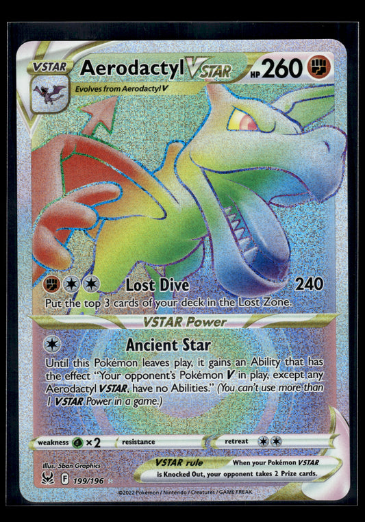 Aerodactyl VSTAR #199/196 Lost Origin VLP