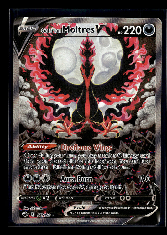 Galarian Moltres V #177/198 Chilling Reign VLP
