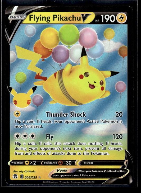 Flying Pikachu V #006/025 Celebrations LP