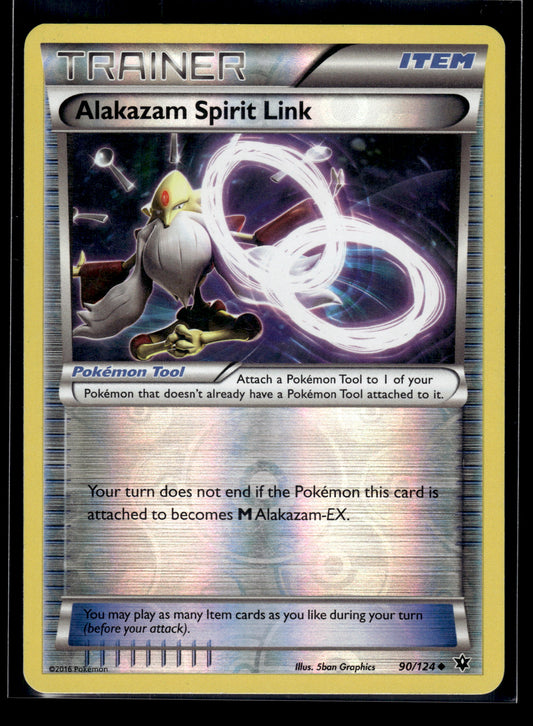 Alakazam Spirit Link #90/124 Reverse Holo Fates Collide LP