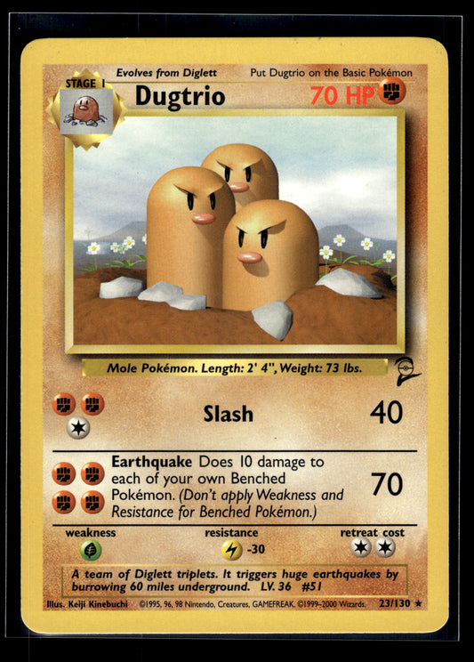 Dugtrio #023/130 Base Set 2 LP