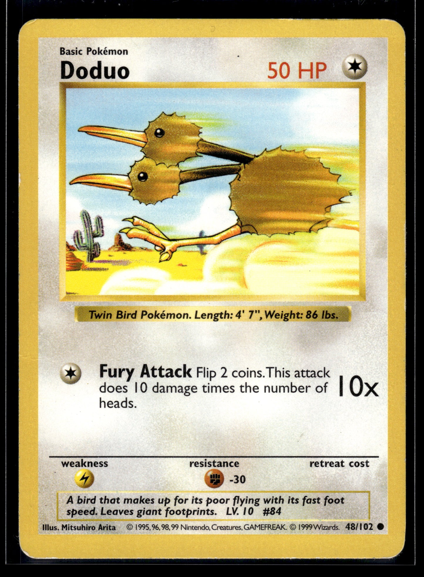 Doduo #048/102 Base Set (Shadowless) MP