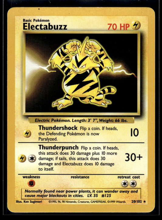 Electabuzz #020/102 Base Set LP