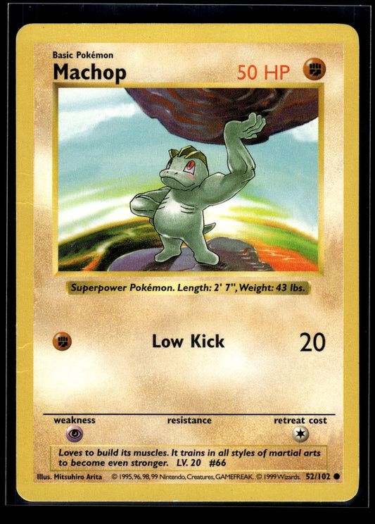 Machop #052/102 Base Set (Shadowless) MP