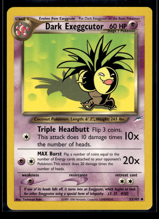 Dark Exeggcutor #033/105 Neo Destiny LP