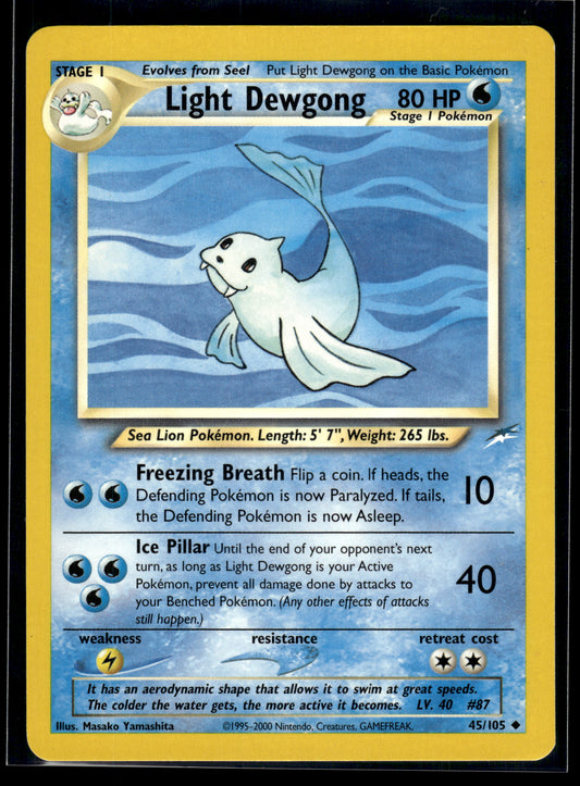 Light Dewgong #045/105 Neo Destiny LP