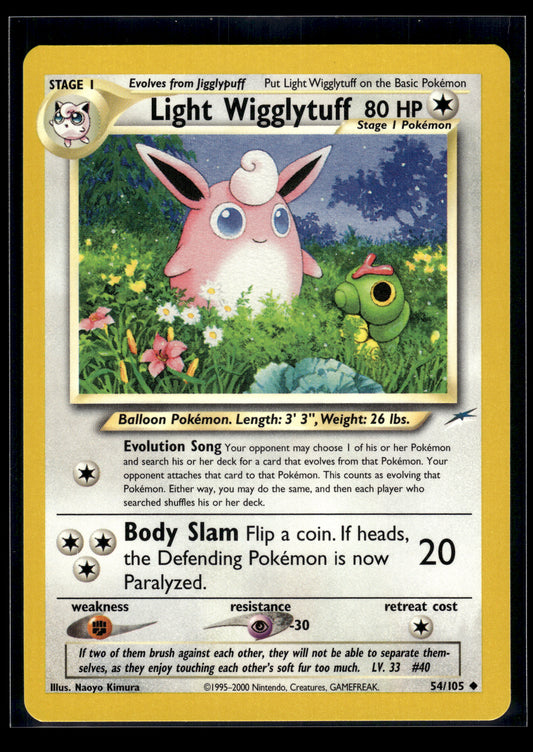 Light Wigglytuff #054/105 Neo Destiny LP