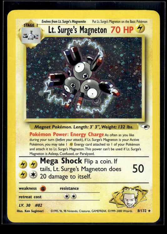 Lt. Surge's Magneton #008/132 Gym Heroes LP