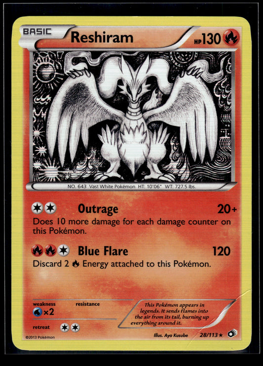 Reshiram #28/113 Legendary Treasures HP