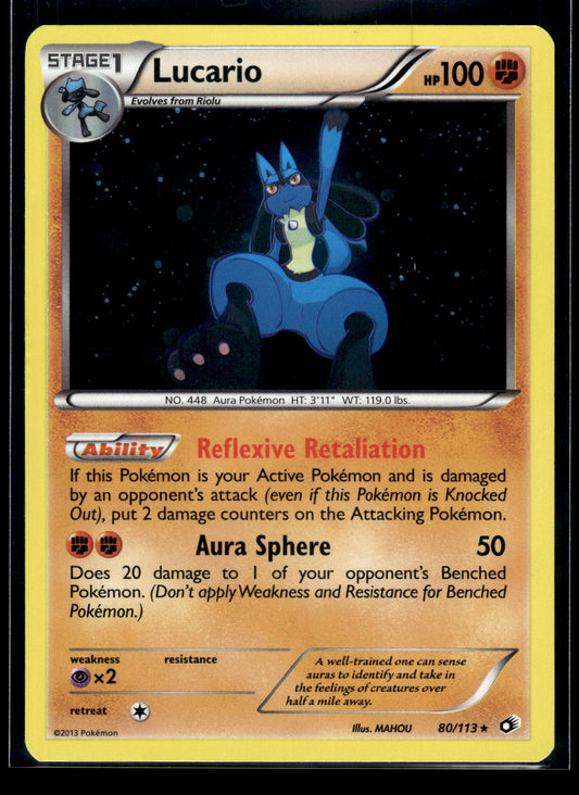 Lucario #80/113 Legendary Treasures MP
