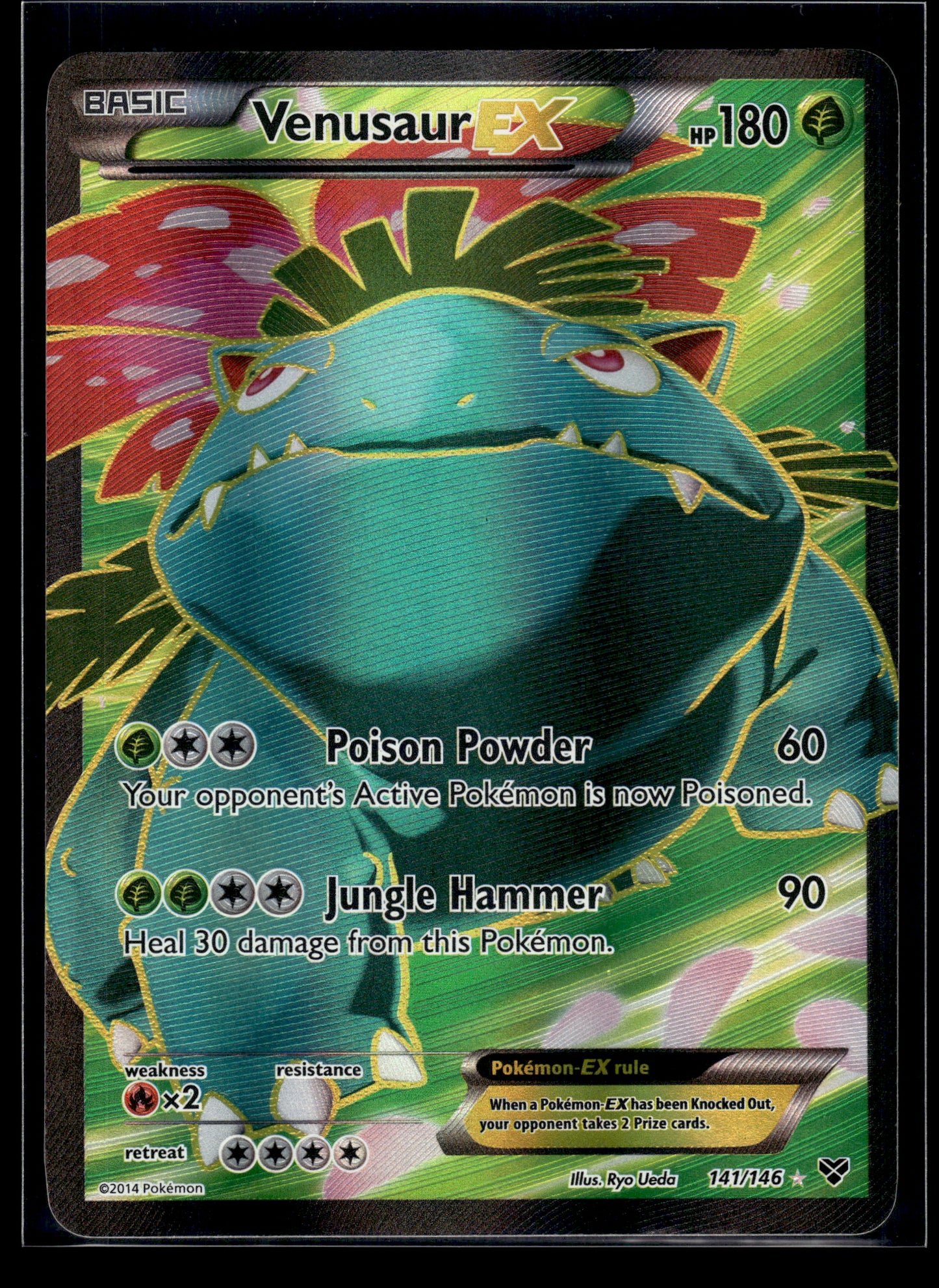 Venusaur EX #141/146 XY Base Set MP