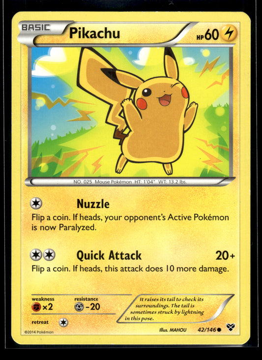 Pikachu #42/146 XY Base Set LP